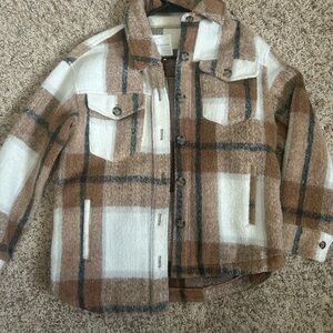 Avec Les Filles Checkered Wool Jacket